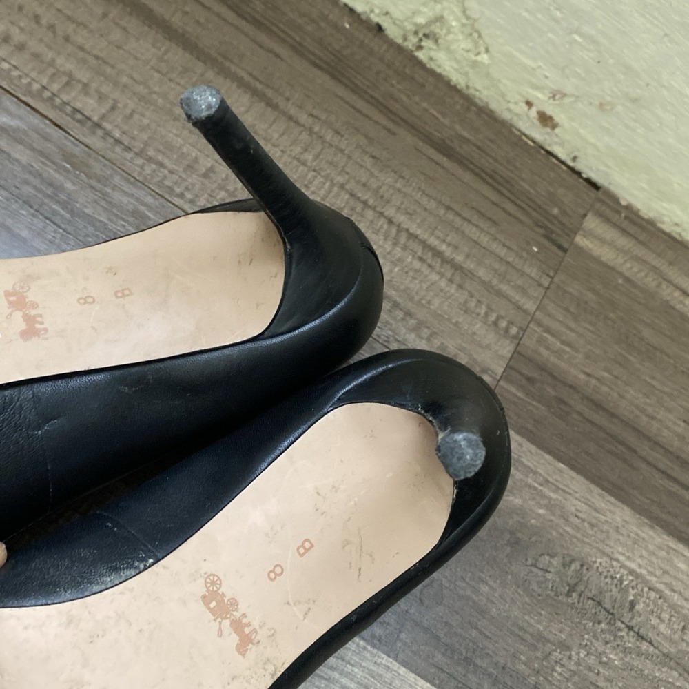Coach Women's Jackie Leather Pump 8  Black G5264 - Picture 8 of 11